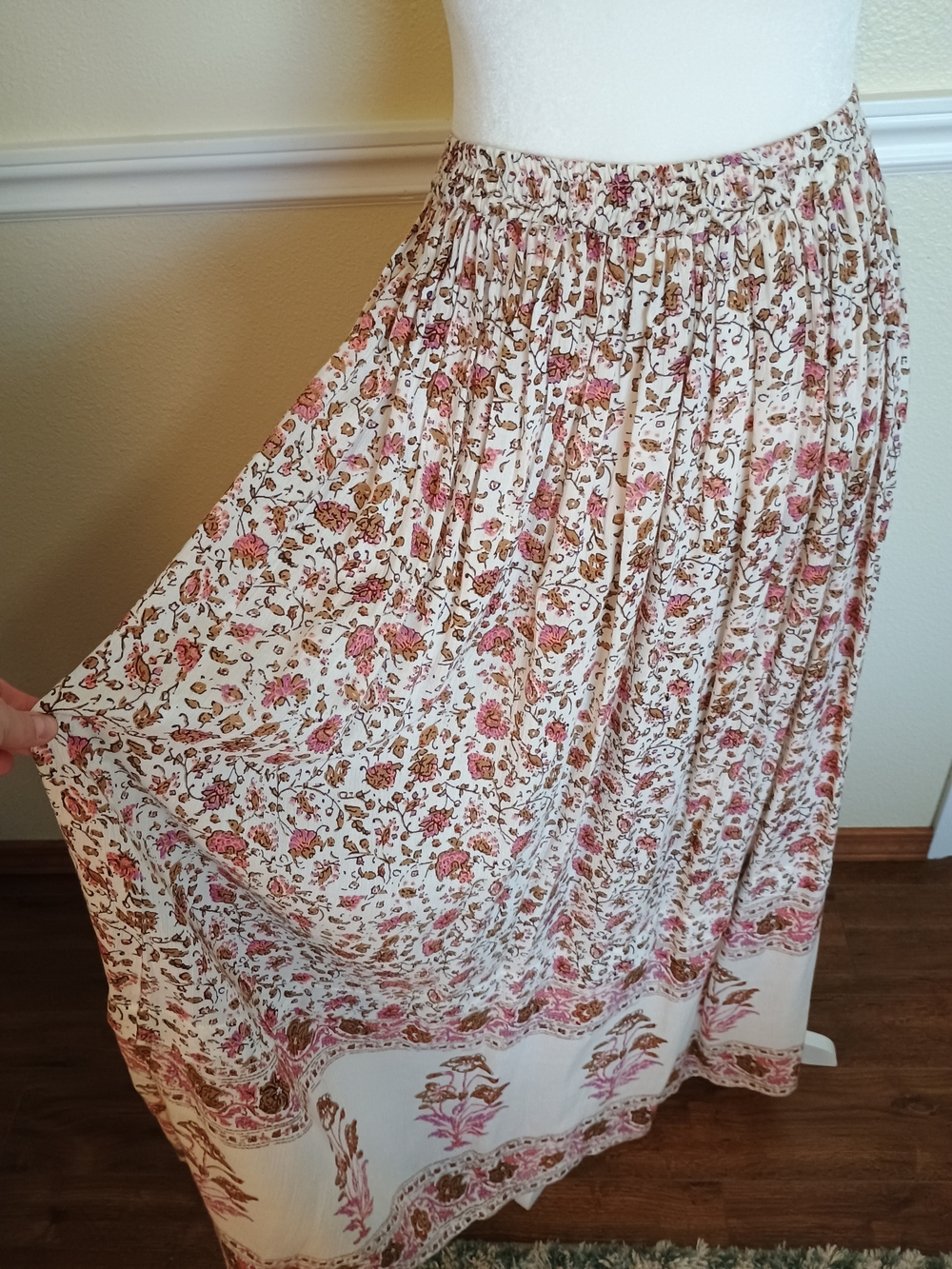 Forever21 Floral Boho Maxi Skirt